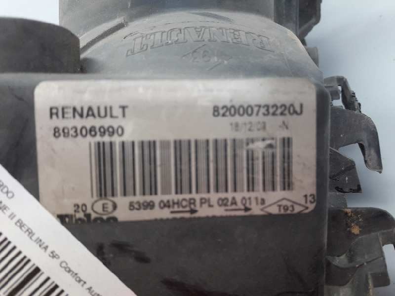 Recambio de faro izquierdo para renault megane ii berlina 5p confort authentique referencia OEM IAM 89306990  