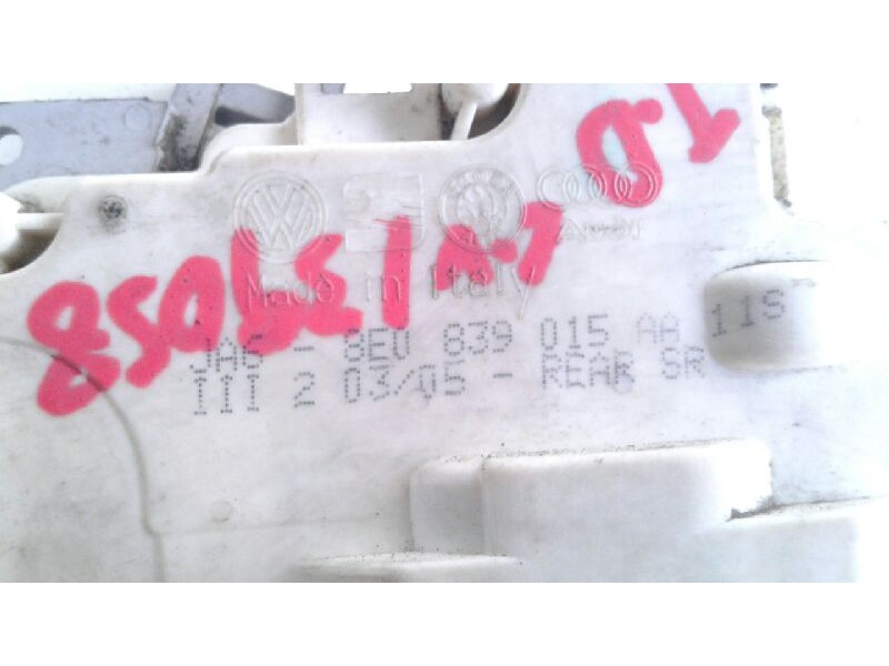 Recambio de cerradura puerta trasera derecha para audi a4 berlina (8e) 2.0 tdi 16v (103kw) referencia OEM IAM 8E0839016AA  