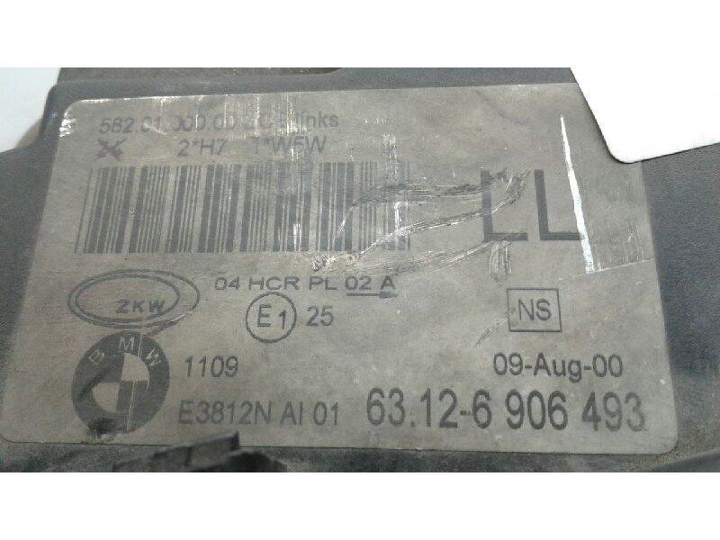 Recambio de faro izquierdo para bmw serie 3 berlina (e46) 320d referencia OEM IAM 63126906493  