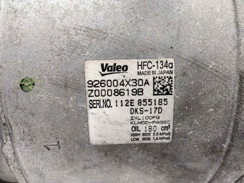 Recambio de compresor aire acondicionado para nissan cabstar 35.14 referencia OEM IAM 926004X30A  