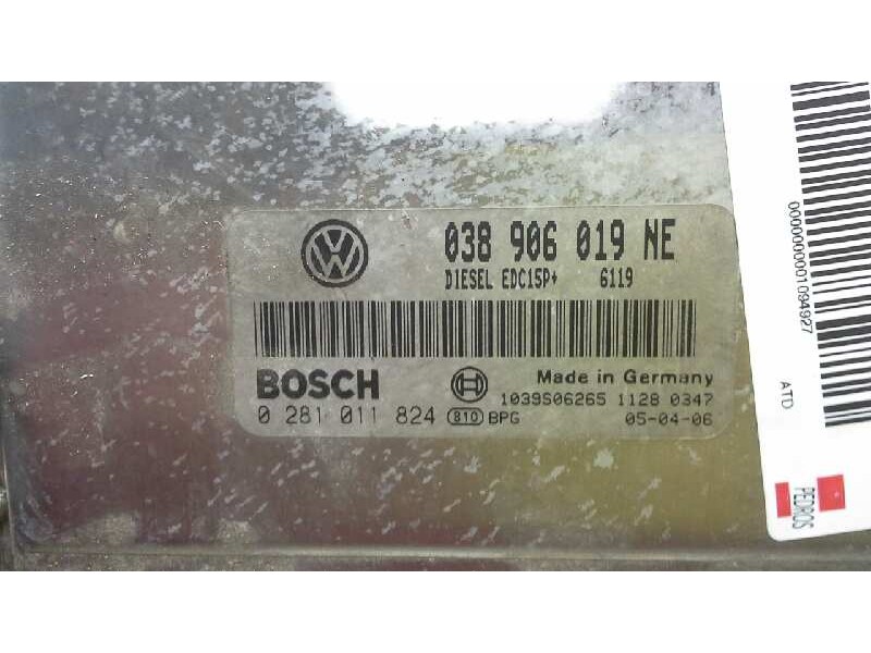 Recambio de centralita motor uce para seat ibiza (6l1) sport rider referencia OEM IAM 038906019NE 106 