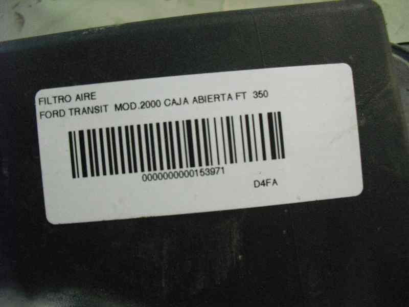 Recambio de caja filtro de aire para ford transit mod.2000 caja abierta ft 350 2.4 medio referencia OEM IAM   