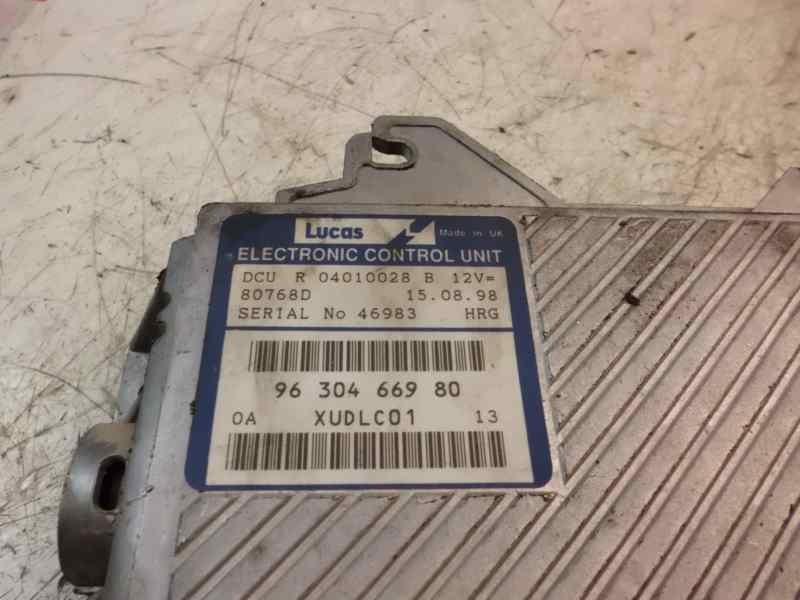 Recambio de centralita motor uce para peugeot 406 berlina (s1/s2) 2.1 turbodiesel cat referencia OEM IAM 9630466980 R04010028B 