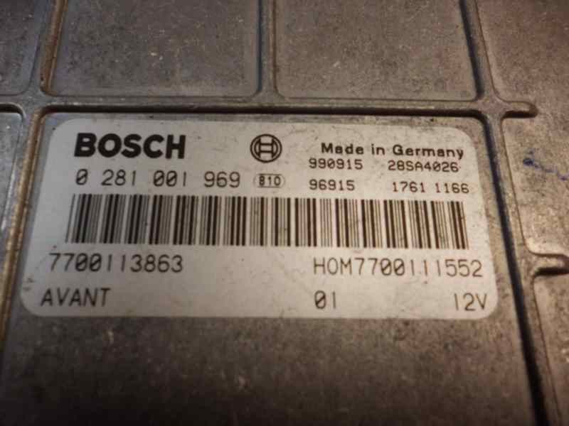 Recambio de centralita motor uce para renault megane i classic (la0) 1.9 dti diesel cat referencia OEM IAM 0281001969 258 