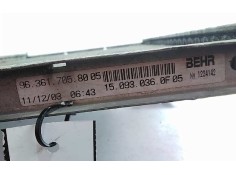 Recambio de radiador agua para peugeot 406 break (s1/s2) sr pack referencia OEM IAM 9636170580   2