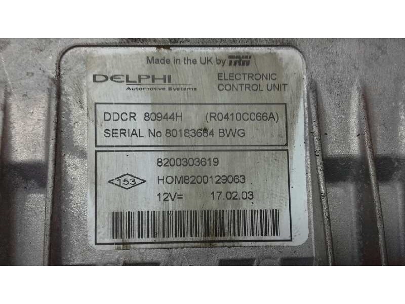 Recambio de centralita motor uce para renault clio ii fase ii (b/cb0) expression referencia OEM IAM 8200303619 248 
