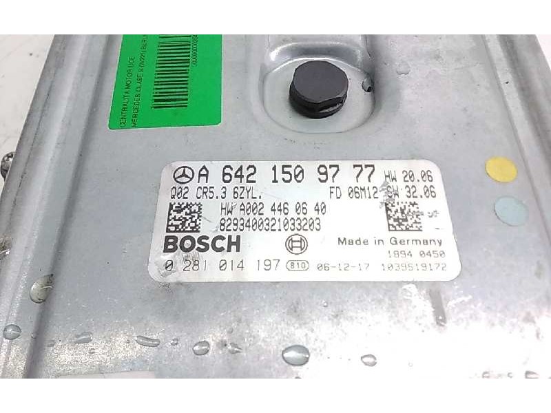 Recambio de centralita motor uce para mercedes clase s (w221) berlina 320 / 350 cdi (221.022) referencia OEM IAM A6421509777 028