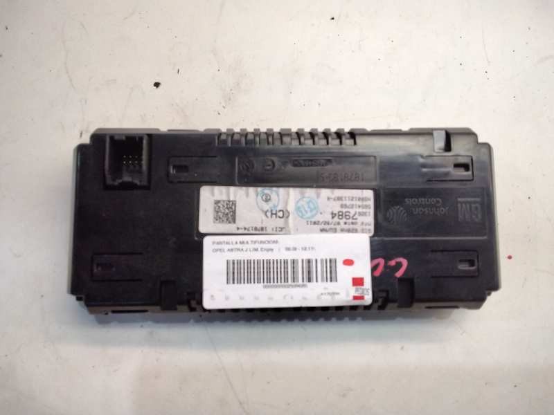 Recambio de pantalla multifuncion para opel astra j lim. enjoy referencia OEM IAM 13267984  