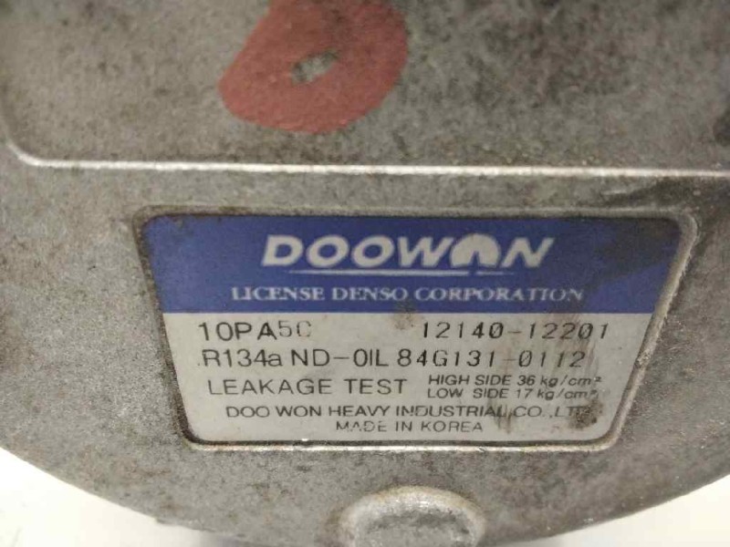 Recambio de compresor aire acondicionado para kia rio rs berlina (5-ptas.) referencia OEM IAM 1214012201  