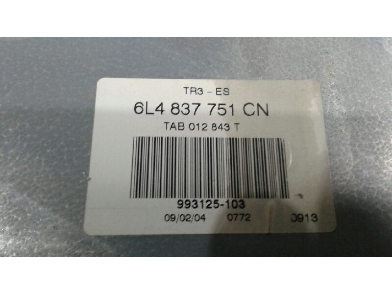 Recambio de elevalunas delantero izquierdo para seat ibiza (6l1) stylance referencia OEM IAM 6LA837751CN  