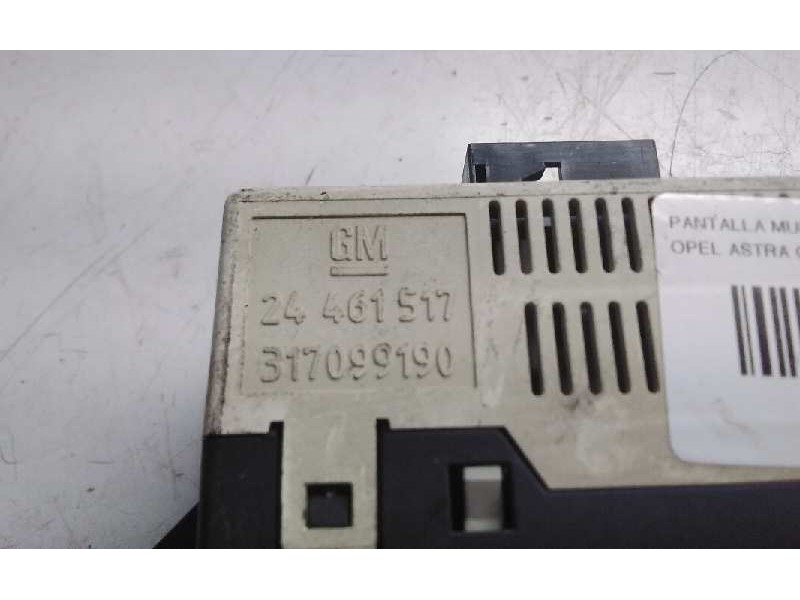 Recambio de pantalla multifuncion para opel astra g berlina sport referencia OEM IAM 24461517  