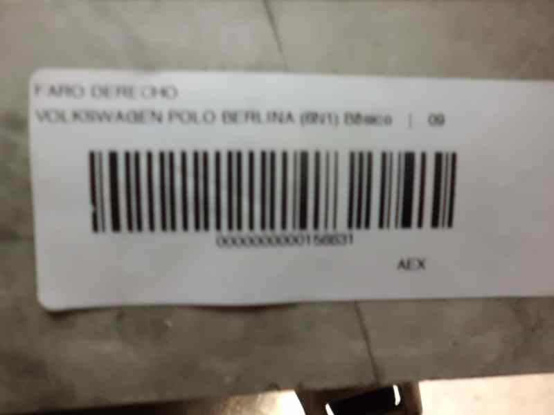 Recambio de faro derecho para volkswagen polo berlina (6n1) 1.4 referencia OEM IAM   