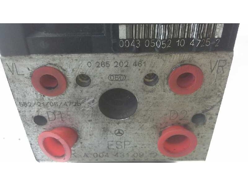 Recambio de abs para mercedes vaneo (w414) furgoneta compacta 1.7 cdi vaneo (414.700) referencia OEM IAM 0265202461 0044310912 