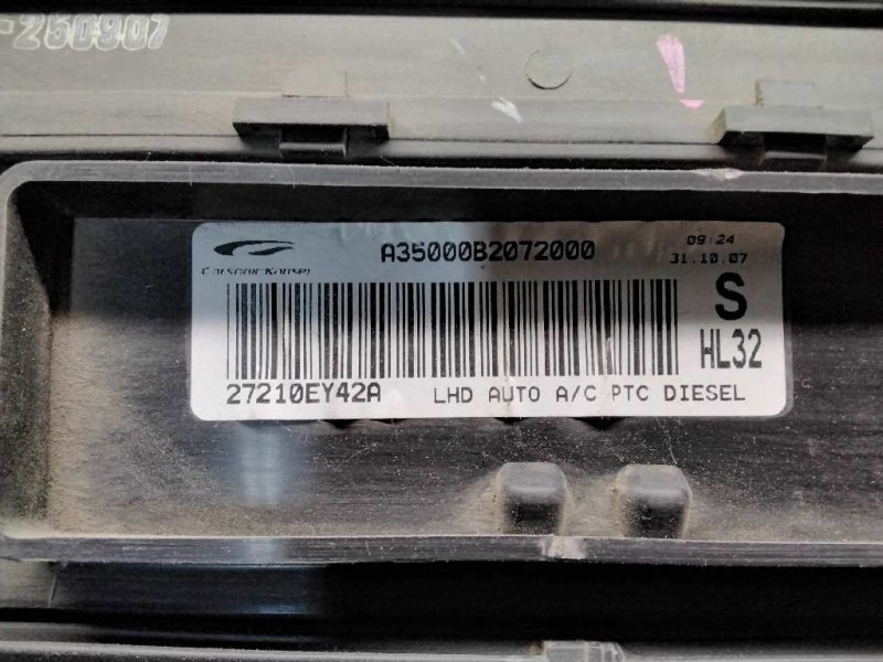 Recambio de calefaccion entera normal para nissan qashqai (j10) 2.0 dci turbodiesel cat referencia OEM IAM 27210EY42A  106246
