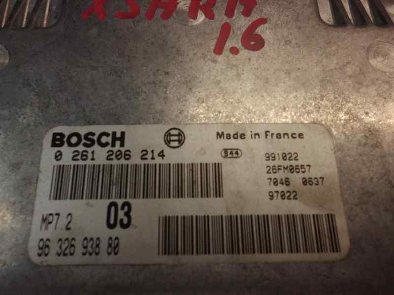 Recambio de centralita motor uce para citroen xsara berlina 1.6 lx referencia OEM IAM 0261206214 BOSCH 
