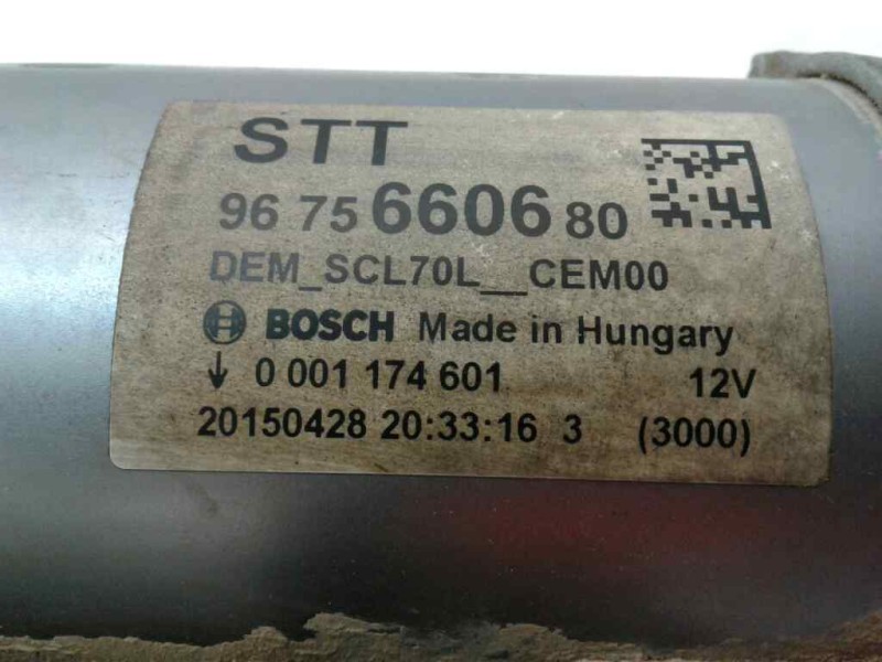 Recambio de motor arranque para peugeot 2008 (--.2013) active referencia OEM IAM 96756600680  