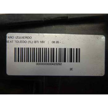Recambio de faro izquierdo para seat toledo (1l) gti 16v referencia OEM IAM 1L0941019  