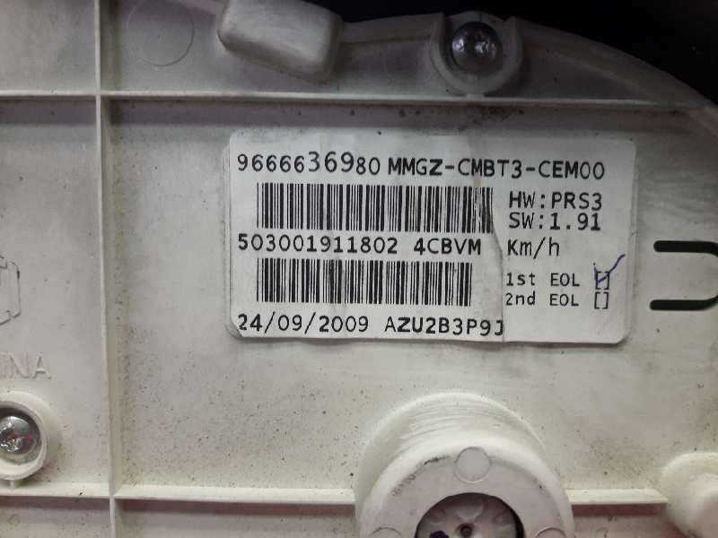 Recambio de cuadro instrumentos para peugeot 206+ básico referencia OEM IAM 9666636980 503001911802 