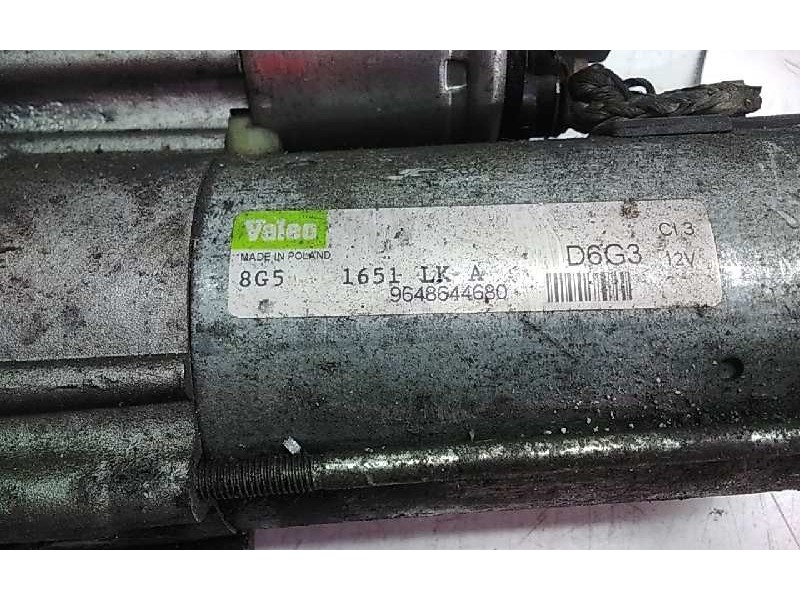 Recambio de motor arranque para peugeot 1007 dolce referencia OEM IAM 9648644680  