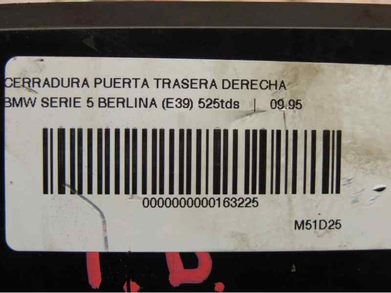 Recambio de cerradura puerta trasera derecha para bmw serie 5 berlina (e39) 2.5 turbodiesel cat referencia OEM IAM   