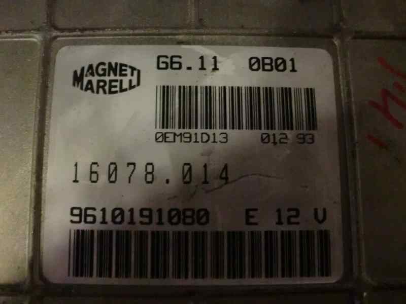 Recambio de centralita motor uce para peugeot 106 (s2) 1.4 referencia OEM IAM 9610191080 G6.110B01 16078.014