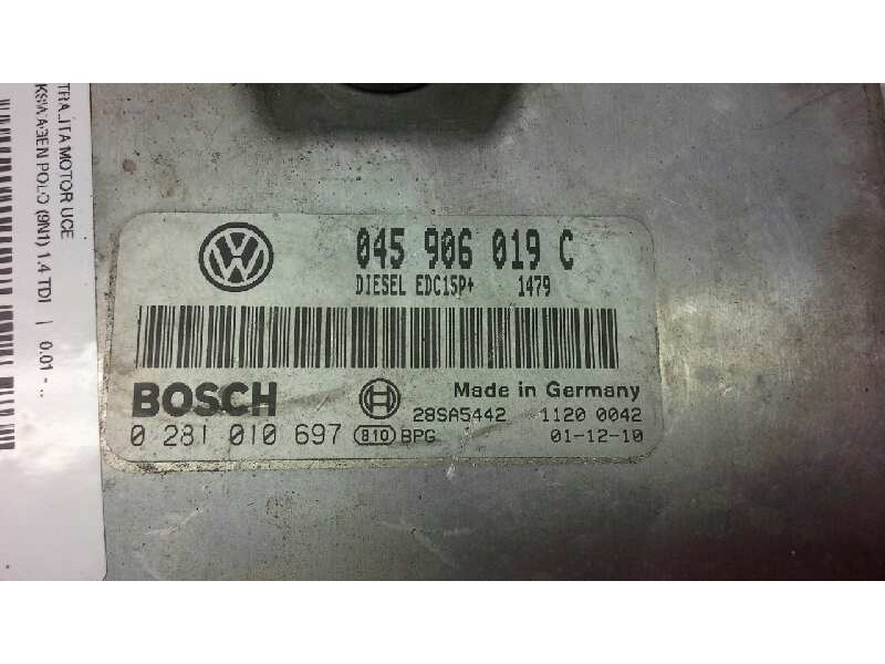 Recambio de centralita motor uce para volkswagen polo (9n1) 1.4 tdi referencia OEM IAM   