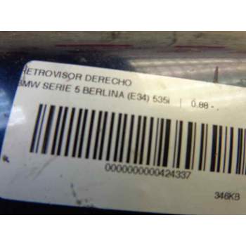 Recambio de retrovisor derecho para bmw serie 5 berlina (e34) 535i referencia OEM IAM 51168181564  