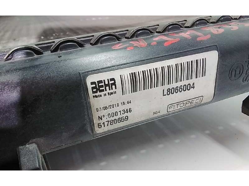 Recambio de radiador agua para fiat fiorino básico referencia OEM IAM 51780659  