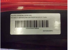 Recambio de piloto trasero derecho para peugeot 306 berlina 3/5 puertas (s1) style dt referencia OEM IAM 635195   2