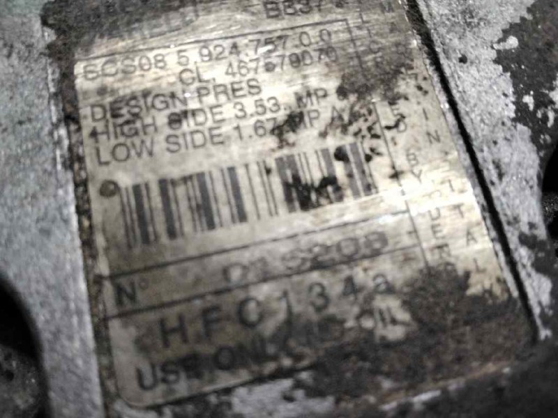 Recambio de compresor aire acondicionado para fiat punto berlina (188) 1.9 d elx (i) referencia OEM IAM 016200  