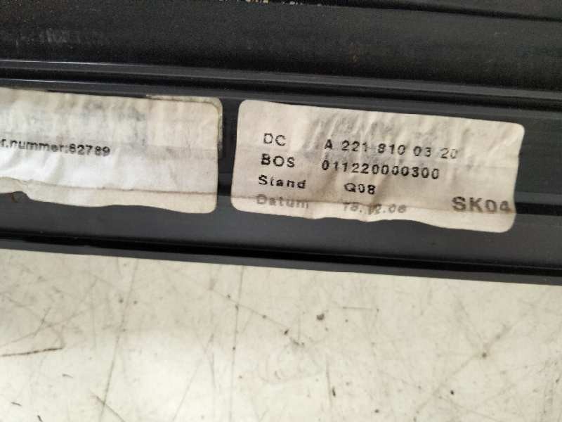 Recambio de parasol/cortina puerta trasera izquierda para mercedes clase s (w221) berlina 320 / 350 cdi (221.022) referencia OEM