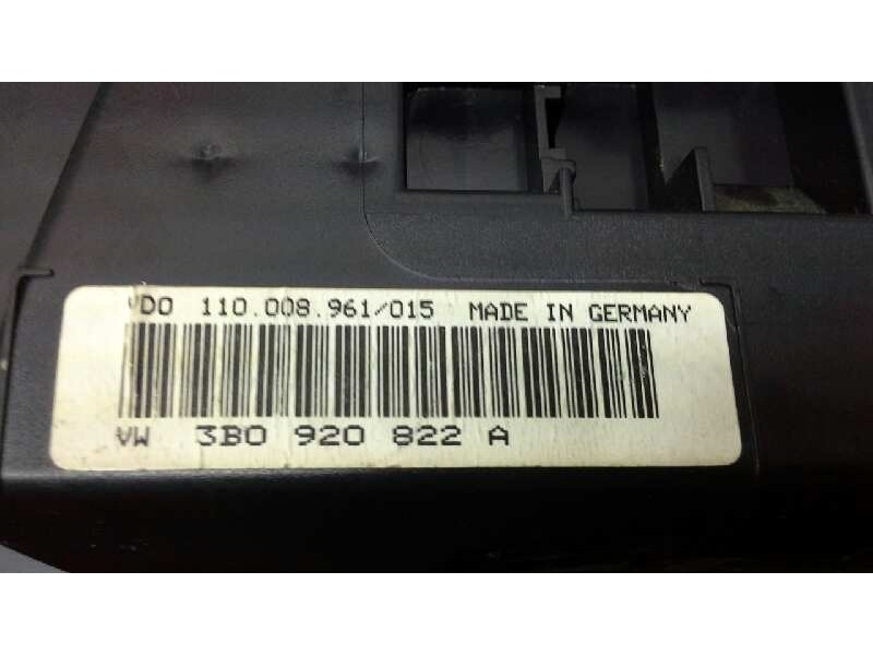 Recambio de cuadro instrumentos para volkswagen passat berlina (3b2) 1.9 tdi referencia OEM IAM 3B0920822A 110.008.961/015 