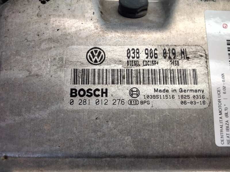 Recambio de centralita motor uce para seat ibiza (6l1) referencia OEM IAM 038906019NL  