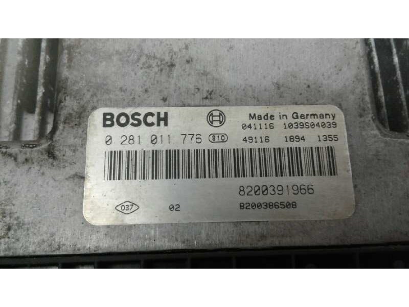Recambio de centralita motor uce para renault scenic ii grand confort authentique referencia OEM IAM 0281011776 204 