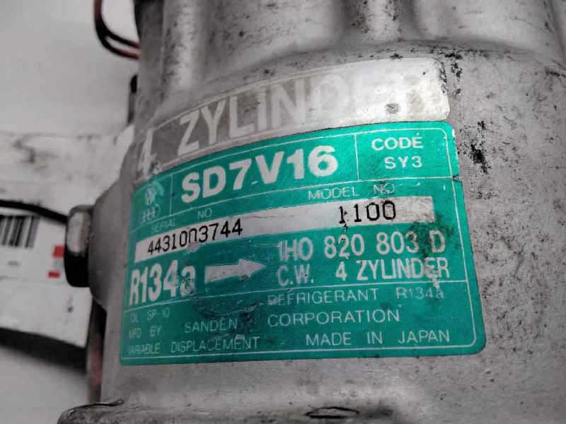 Recambio de compresor aire acondicionado para seat cordoba berlina (6k2) sx referencia OEM IAM 1H0820803D SD7V16 