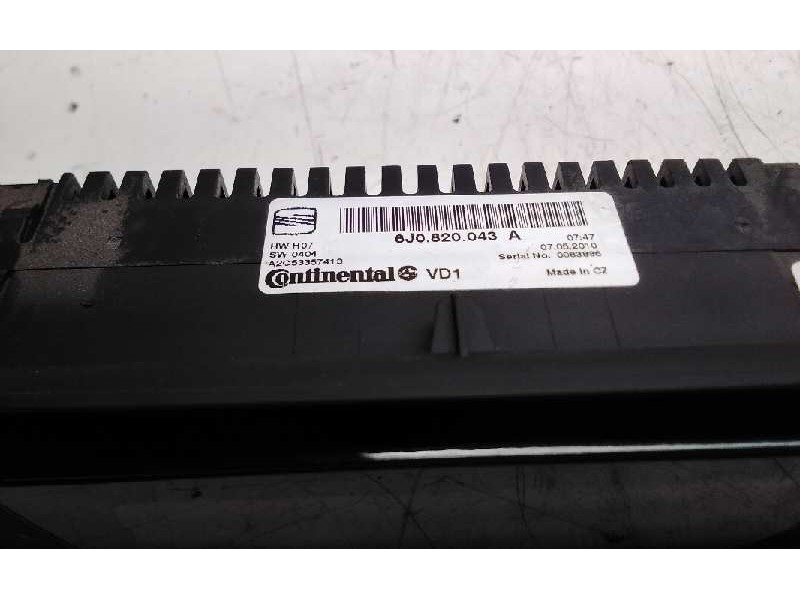 Recambio de mando calefaccion / aire acondicionado para seat ibiza (6j5) stylance / style referencia OEM IAM 6J0820043A  