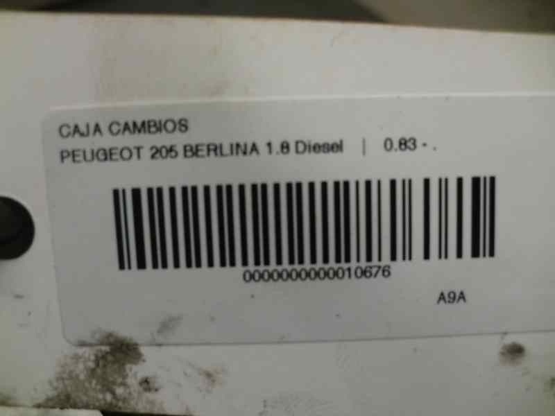 Recambio de caja cambios para peugeot 205 berlina referencia OEM IAM 20CL94  108090