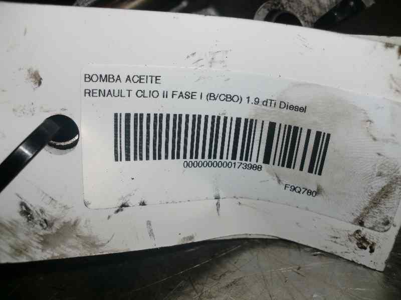 Recambio de bomba aceite para renault clio ii fase i (b/cbo) 1.9 dti diesel referencia OEM IAM   