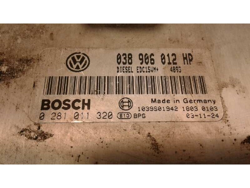 Recambio de centralita motor uce para seat ibiza (6l1) 1.9 sdi referencia OEM IAM 0281011320 189 