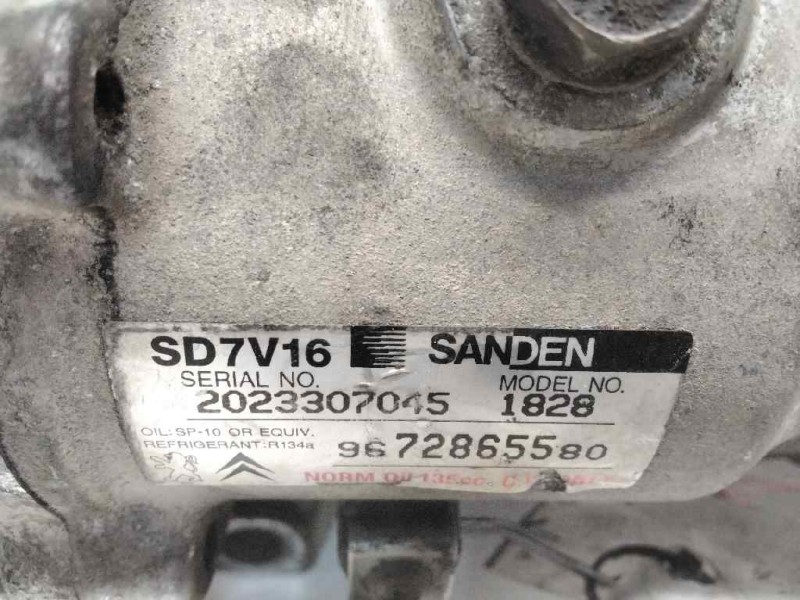 Recambio de compresor aire acondicionado para peugeot partner (s2) combiespace referencia OEM IAM SD7V16 9672865580 