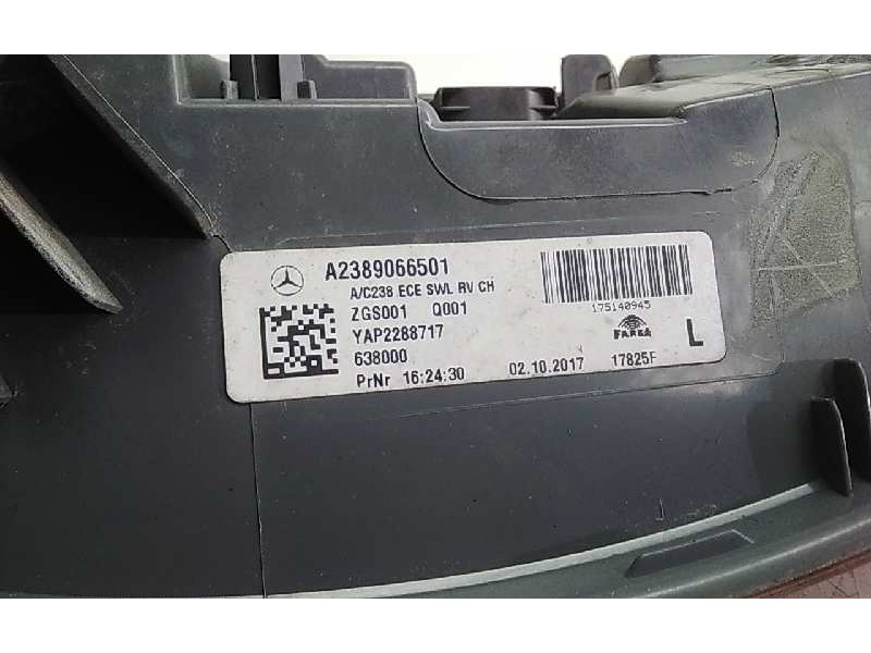 Recambio de piloto trasero izquierdo para mercedes clase e coupe (bm 238) e 350 d 4matic (238.334) referencia OEM IAM A238906650