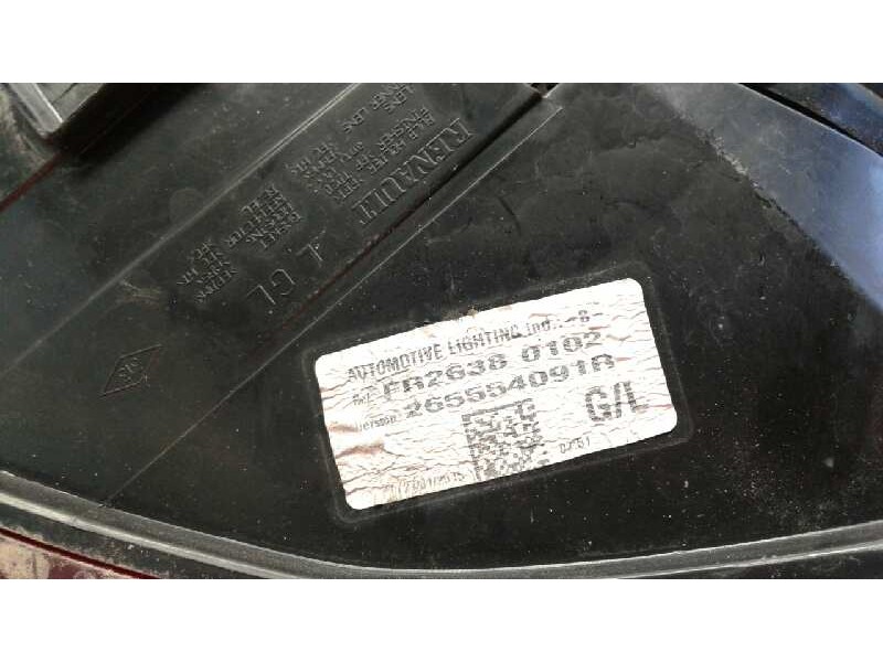 Recambio de piloto trasero izquierdo para renault clio iv technofeel referencia OEM IAM 265554091B  