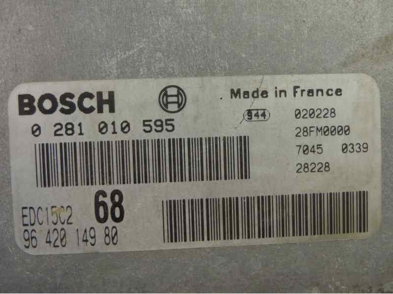 Recambio de centralita motor uce para citroen xsara picasso 2.0 hdi sx referencia OEM IAM 0281010595 9642014980 BOSCH