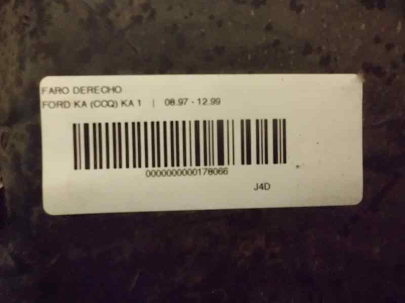 Recambio de faro derecho para ford ka (ccq) básico referencia OEM IAM   