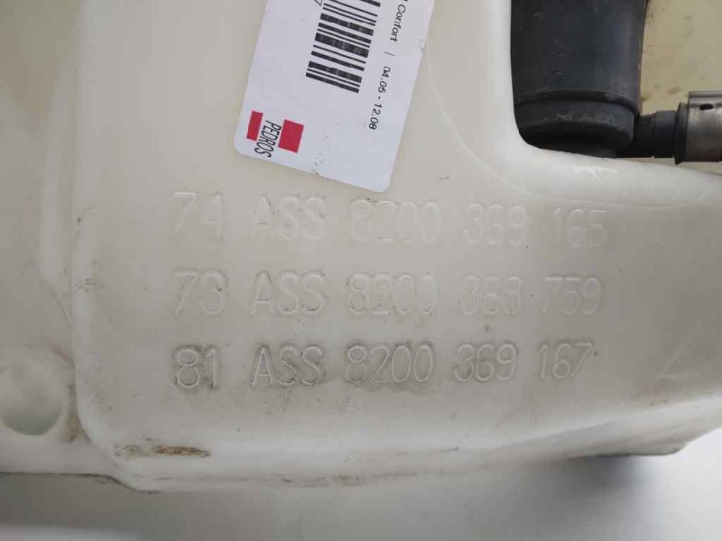 Recambio de deposito limpia para renault vel satis (bj0) grand confort referencia OEM IAM 74ASS8200369165  