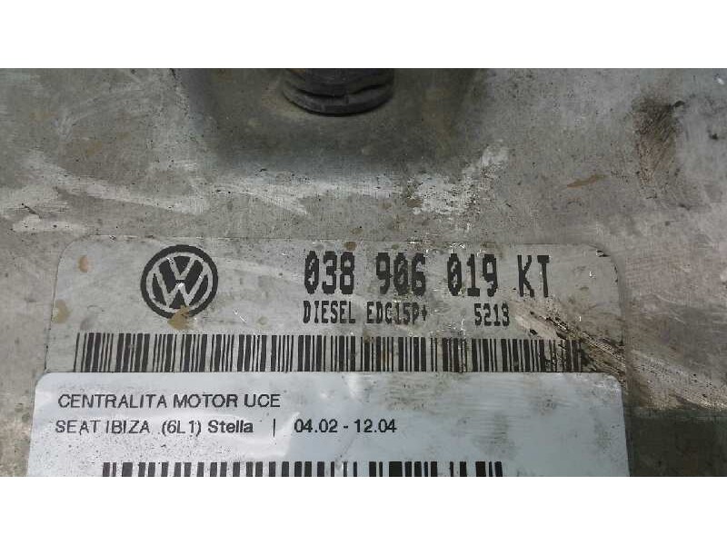 Recambio de centralita motor uce para seat ibiza (6l1) stella referencia OEM IAM 038906019KT 115 0281011319