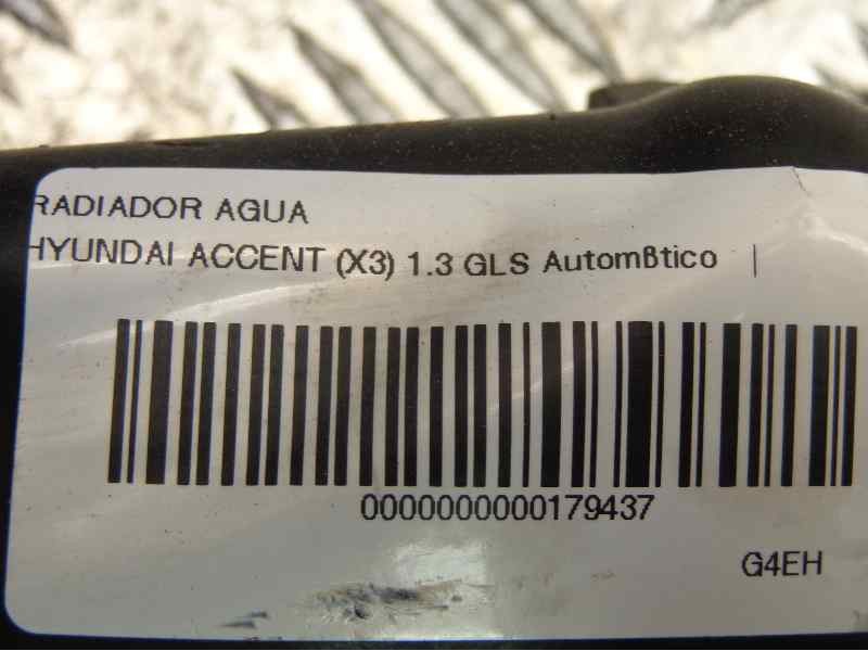 Recambio de radiador agua para hyundai accent (x3) 1.3 gls automático referencia OEM IAM 2531022250  