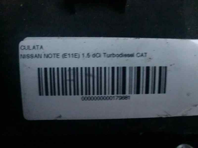 Recambio de culata para nissan note (e11e) 1.5 dci turbodiesel cat referencia OEM IAM   K9K400