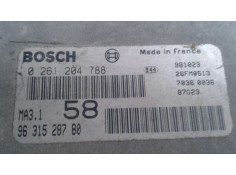 Recambio de centralita motor uce para citroën saxo 1.1 seduction referencia OEM IAM 0261204788 9631528780 26FM0513 2