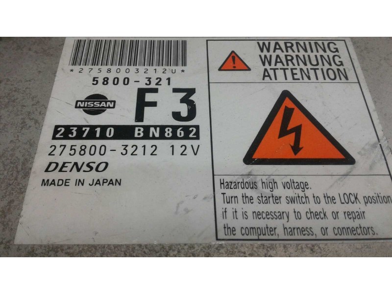 Recambio de centralita motor uce para nissan almera (n16/e) referencia OEM IAM 23710BN862 351 2758003212